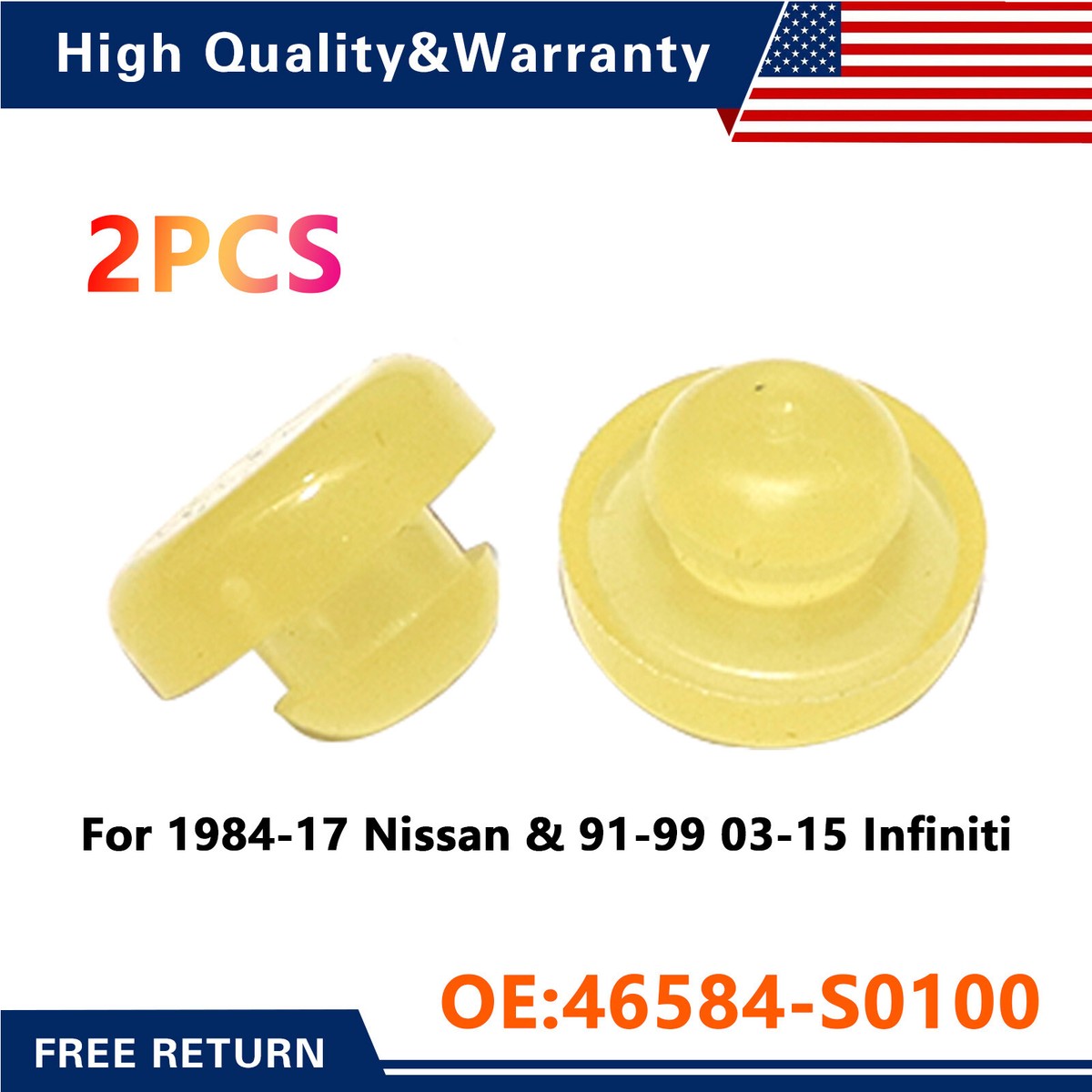 2*Brake/Clutch Pedal Rubber Stopper for 200SX 240SX 280ZX G20 G35
