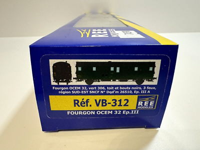 HO] : Fourgon OCEM 32, Toit Noir Bouts Noirs, 3 Feux, Région