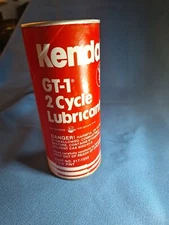 Vintage KENDALL 2-Cycle Lubricant Motor Oil GT-1 Unopened 16oz Cardboard Cans W2
