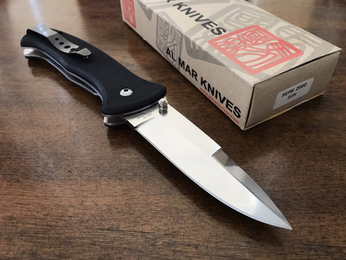 馬國森 Al Mar Sere 2000 Folding Knife VG-10 Blade G10 Handle Made