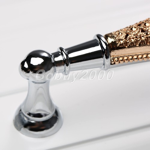 Fashion Rose Gold Chrome Cabinet Knobs Wardrobe Door Dresser Drawer Pull Handle - Picture 9 of 14