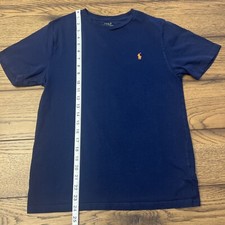 Polo Ralph Lauren Navy Blue/Orange Horse Classic Tee T-Shirt Boys Large 14-16