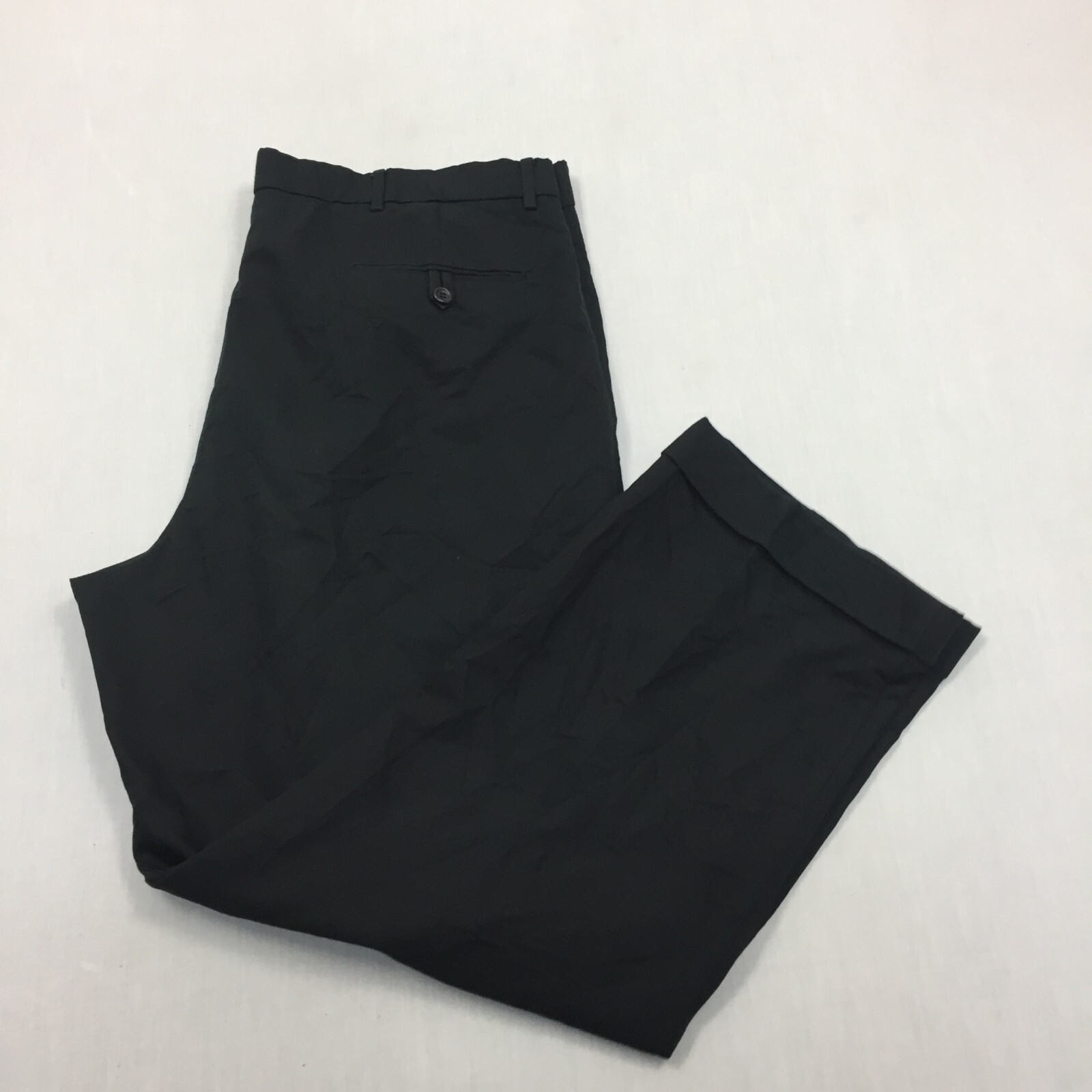 Dockers Chino Trousers Cotton Pants Straight Fit Mens Size 40W 30L Black