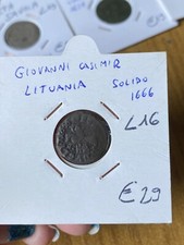 Ancienne Monnaie Lituanie Giovanni Casimir 1 Solide 1666 L16