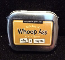 New Magnetic Poetry Little Box of WHOOP ASS Word Magnets