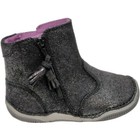 Stride Rite SRT Zoe Big Girl Size 8 Casual Winter Boots Black Sparkle NWB