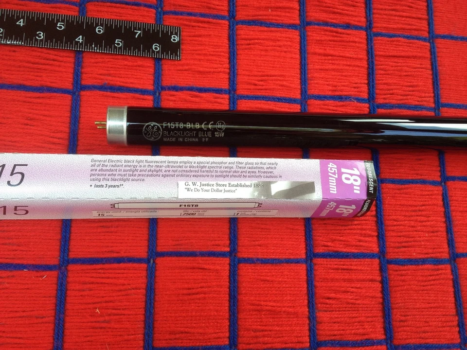 BOX of 6 new F15T8/BLB fluorescent 18" black light blue BULB 15w blacklite F15T8 - Image 3 of 4