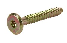 60mm Wood Connector Screws Hex Drive Steel Flat Head Furniture Fixing Timber 