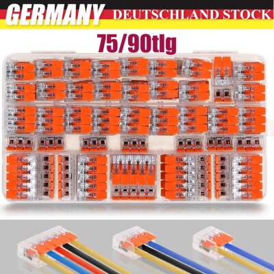 75X Für Wago Klemmen WegeKlemme Hebel 221-412/221-413/221-415 Hebelklemmen Set