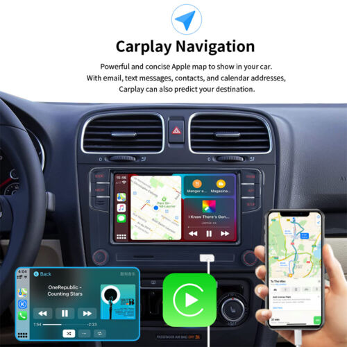 Noname 7" Carplay Android Auto Radio RCD780 PRO RCD360 PRO3 For VW Tiguan Jetta - Picture 12 of 13