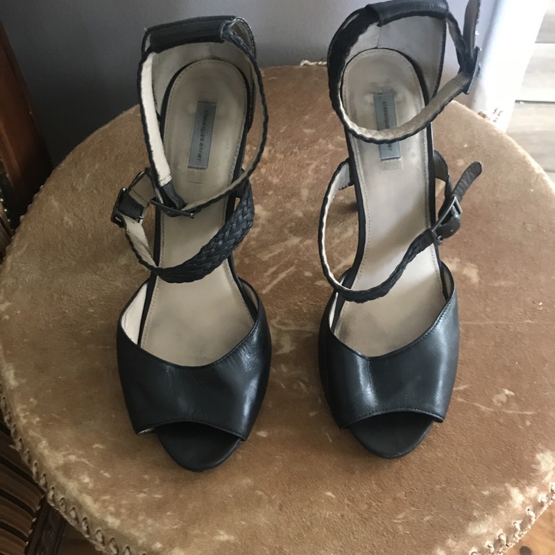 Classiques entier black leather sandals sz 11 Butter