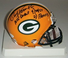 PACKERS Paul Hornung signed mini helmet w/ Debut 9/29/57 JSA AUTO Autograph RARE