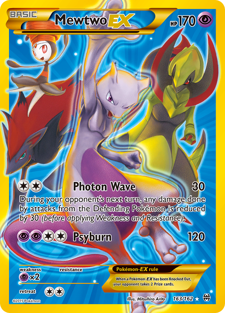 Mewtwo EX (163/162) XY: BREAKthrough​ - Moderately Played Holofoil