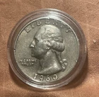 1960 D Washington Quarter 90% Silver  Rare 65 Years Old With Great Lines