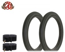 2 ALTA WIRE BEAD BICYCLE SLICK 16" X 1-3/4 S7 SCHWINN STYLE TIRE BLACK W/TUBES.