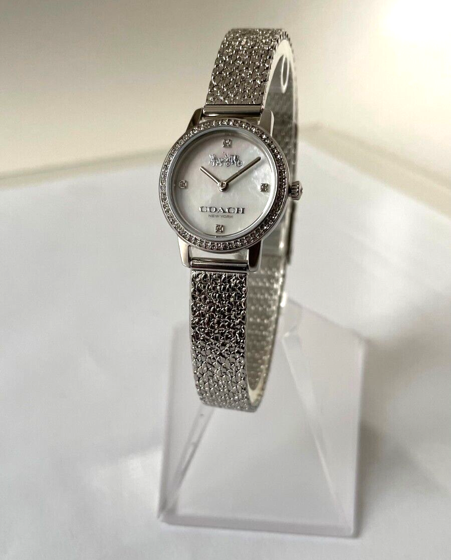 Coach 14503370 Audrey Women's Mother-of-Pearl Dial Silver-tone