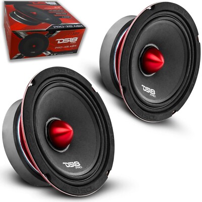 2) DS18 PRO-X6.4BM 1000 Watt 6.5'' Midrange Speakers Bullet Car Loudspeaker 4-Ohm