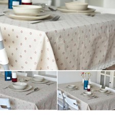 Daisy Printed Rectangle Tablecloth Kitchen Dining Table Cover Tablewear Decor