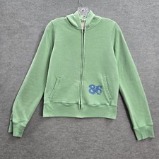 Victoria's Secret PINK Women Hoodie M Green True Love 86 Logo Embellished READ