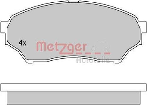 Original Metzger Brake Pad Set Disc Brake 1170520 for Mitsubishi