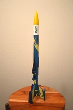 Estes Starblazer X-20 Model Rocket Clone kit w/Stickershock decals, laser-cut