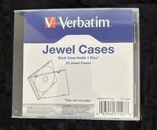 New Sealed 10 Pack Empty CD DVD Jewel Case Replacement Set of 10