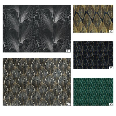 Art Deco Fototapete ORNAMENTE Tapete Vlies 3D Blätter Wohnzimmer Luxus Modern