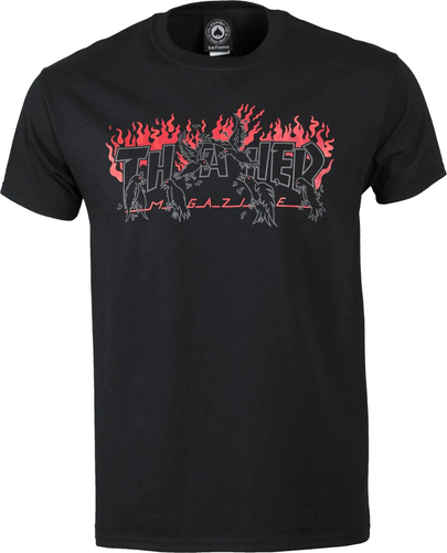 Thrasher Crows SS Tshirt Black Red | eBay