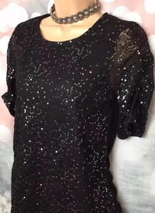 sequin longline top