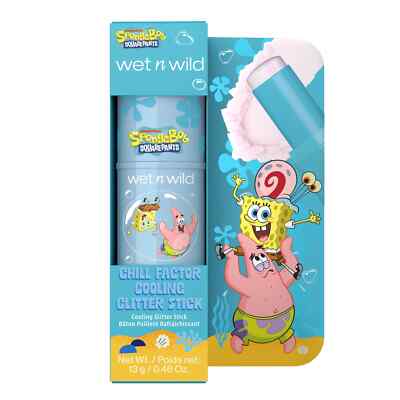 Wet n Wild SpongeBob SquarePants Chill Factor Cooling Glitter Stick NEW!!