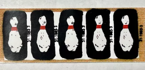The Flintstones Pinball Machine Bowling Pins Decal Set 01-12369 Free Ship! New!
