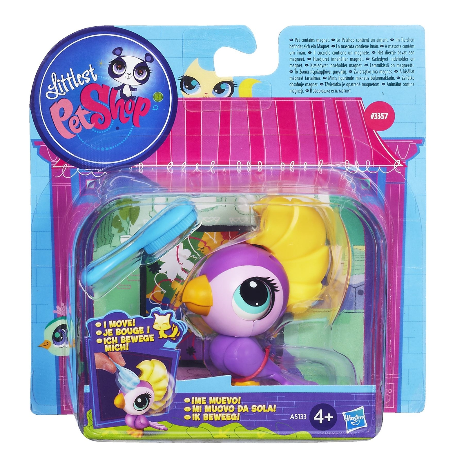 Littlest Pet Shop Magic Motion #3357 Cockatoo (A5133) by Hasbro