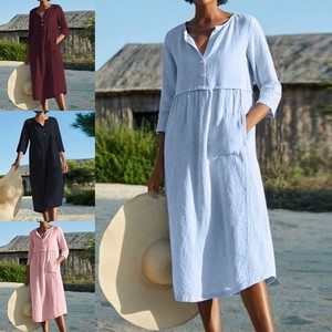 cotton linen shift dresses
