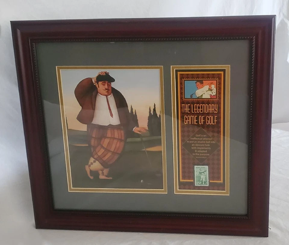 Enmarcado Bobby Jones 18 Céntimos Conmemorativo con Woodrow Wilson El Juego Legendario Foto 2 de 4