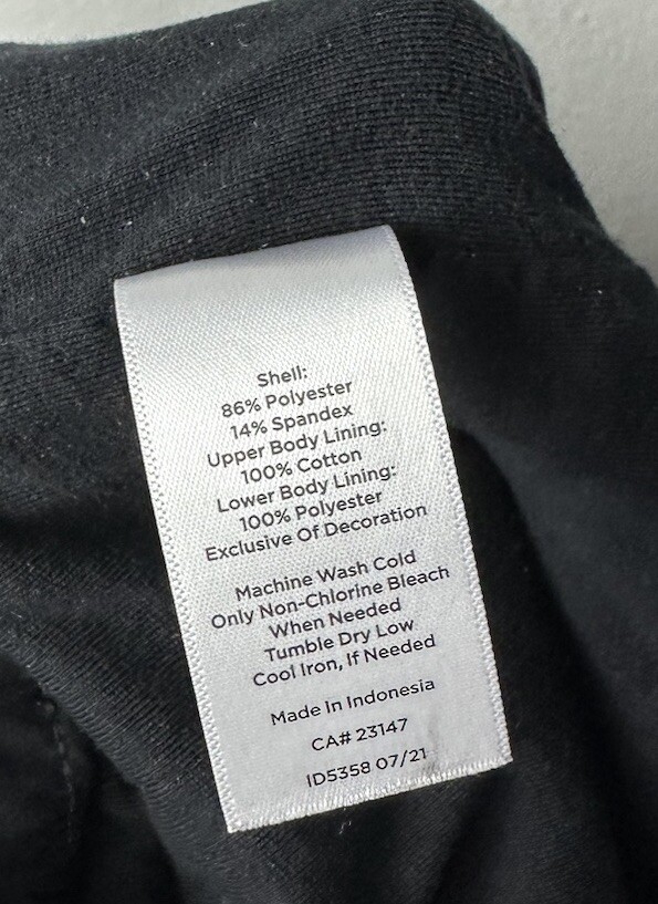 TALBOTS Size 14P Black Polyester Softshell Cotton… - image 4