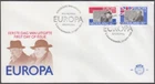 NETHERLANDS Sc #605-6 FDC QUEEN WILHELMINA and WINSTON CHURCHILL, FLAGS