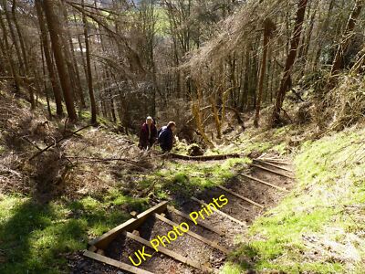 Foto 12x8 Wickeltreppe Brücke von Earn Eine lange Reihe von Stufen, die dauern c2015
