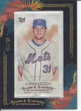 2009 Topps Allen & Ginter Mini Framed Cloth Bobby Parnell (9/10) - Mets