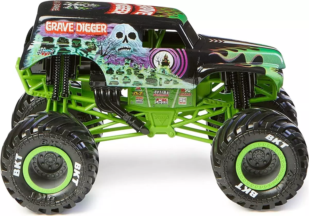 Sunny Brinquedos Monster Jam - 1:24 Collector Die Cast Trucks Grave Digger  C9, Multicor