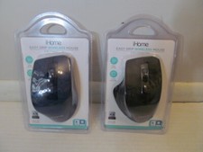 iHome Easy Grip Wireless Mouse w/Nano USB, Choose Black or Dark Blue Color
