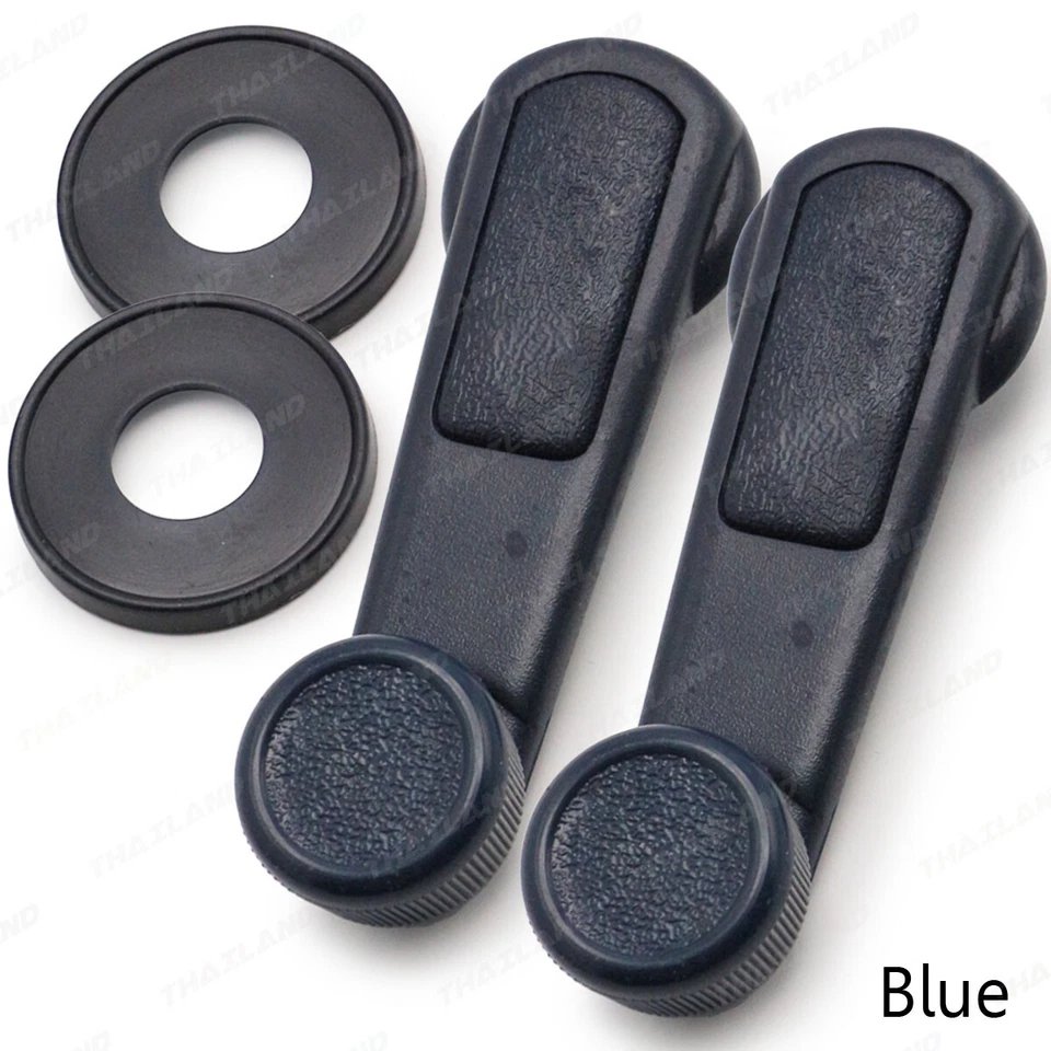 Pair Blue Windows Crank Handle For Mitsubishi Cyclone L200 Lancer 1986 2005 - Изображение 4 из 4