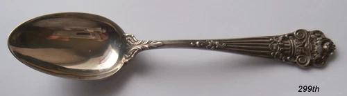 1- TOWLE "Georgian" SPOON  @5-7/8"  Monogram  & 925/1000  * Mild G.W. Bowl
