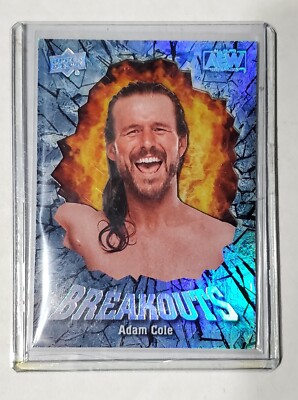 2022 AEW Upper Deck Adam Cole Breakouts Acetate Insert Card 1/72 Case Hit