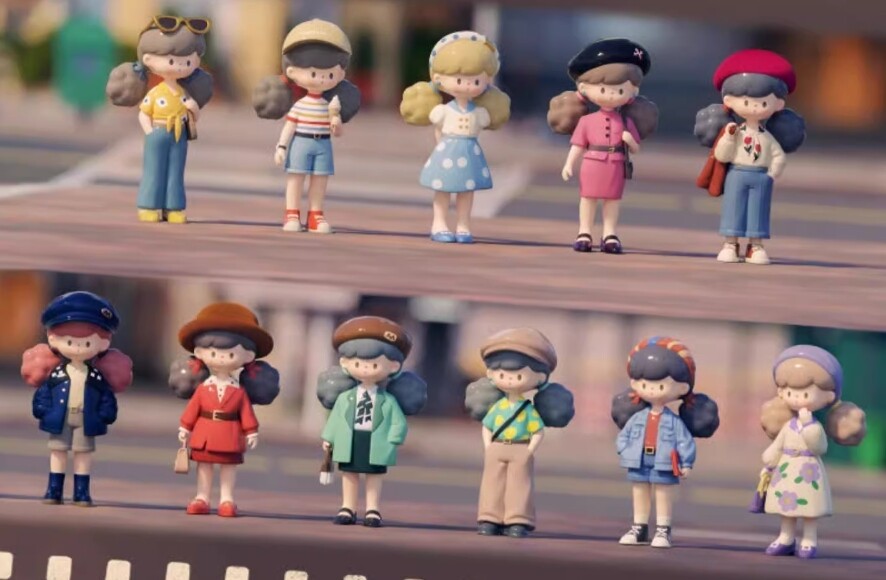 F.UN Molinta Retro Girls Series Blind Box Confirmed Figure HOT