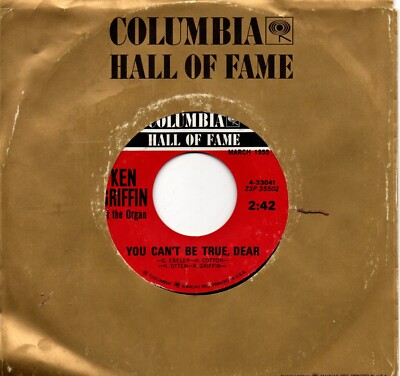 Ken Griffin:The bells of St. Mary's/You can't be true dear:US Columbia:Re-Issue