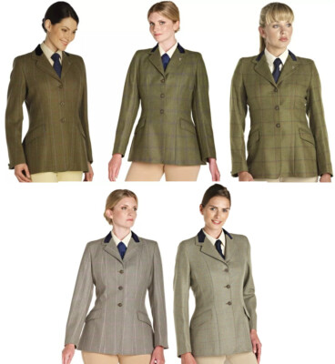CALDENE LADIES HICKSTEAD TWEED WOOL SHOW HACKING HORSE RIDING 