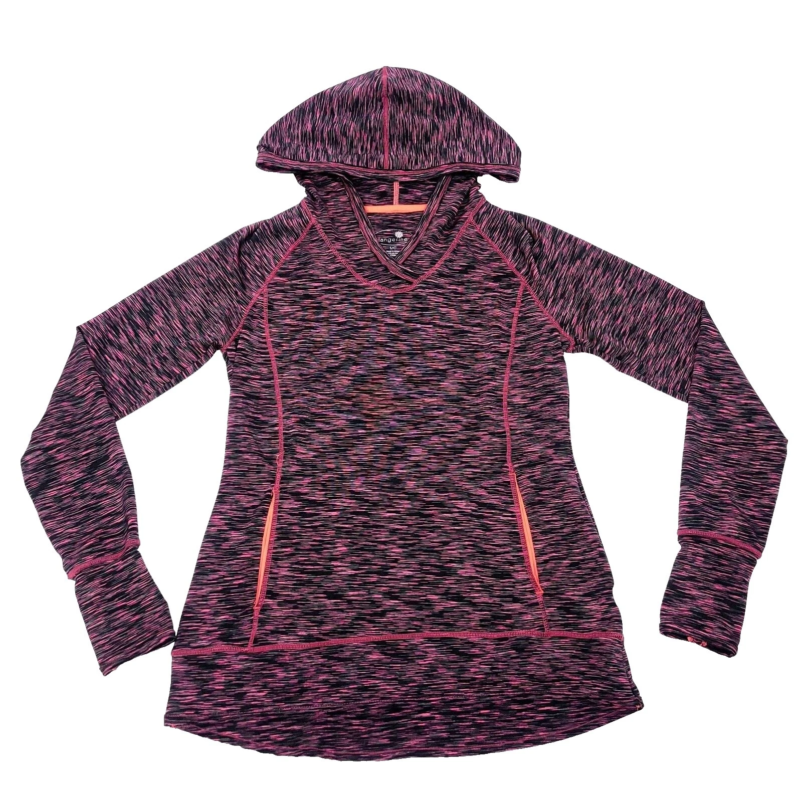 Tangerine Multicolor Activewear Blusas para mulheres