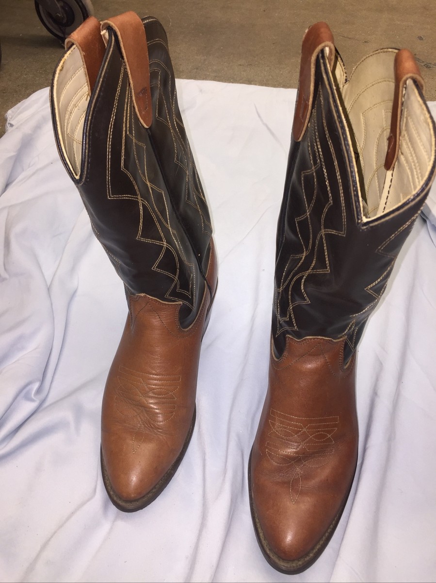 Texas USA Unisex Western Boots size 9EE leather boot  display picture 2