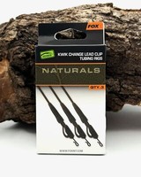 Fox Carp Edges Naturals Kwik Change Lead Clip Tubing Swivel Gr. 7 Rigs 3 Set Ups