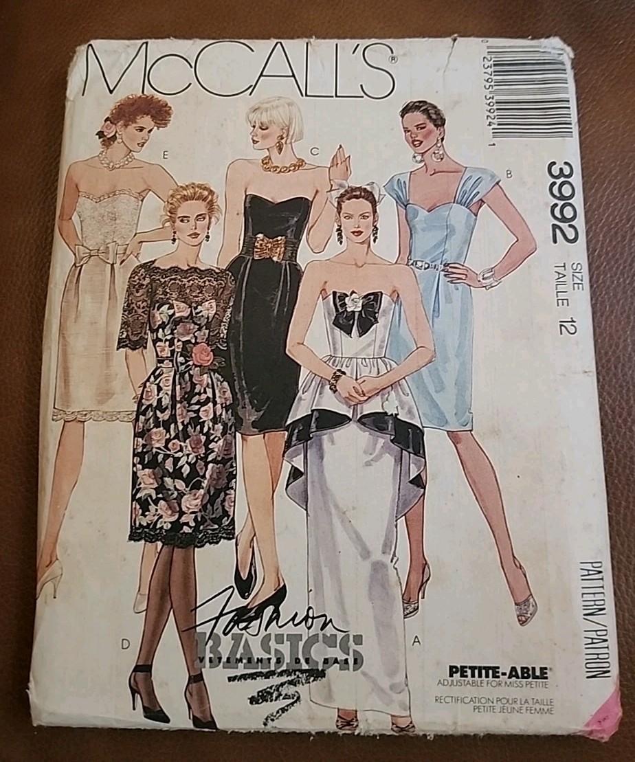 green emerald velvet dress 40s LOVELY Prom or Evening Dress Pattern McCALL 6047 Square Neckline,P – A  Vintage shop main image 0